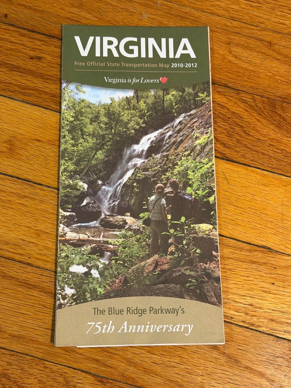 Virginia official State Transportation Map 20110 2011 2012 VDOT
